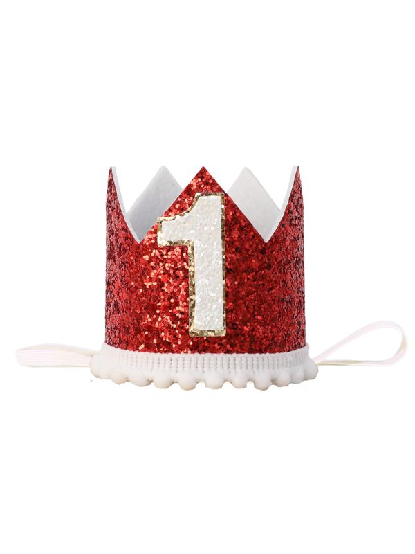 Corona de Cumpleaños #1 Red Shine