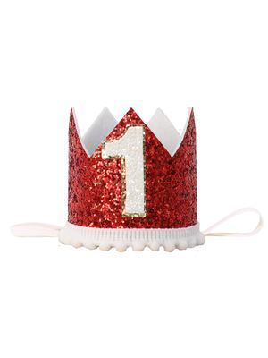 Corona de Cumpleaños #1 Red Shine