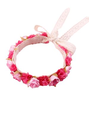 Diadema de Flores Rosa Feliz