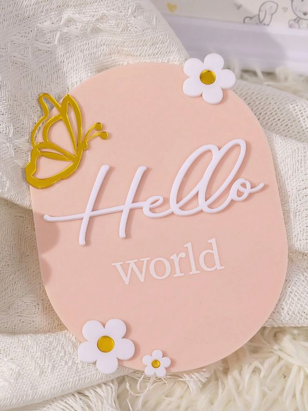 Cartel Hello World Mariposa