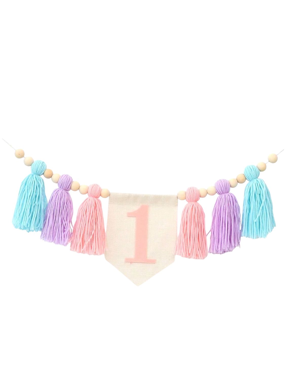 Guirnalda de Cumpleaños #1 cotton candy