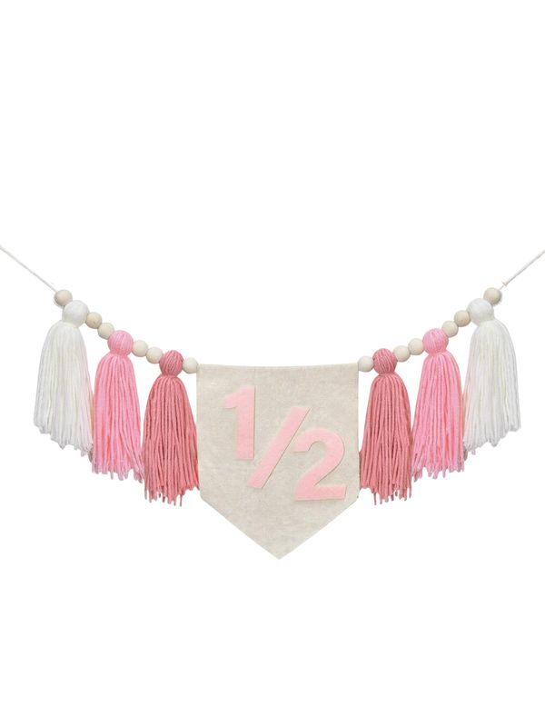 Guirnalda de Cumpleaños #6 Meses Pink