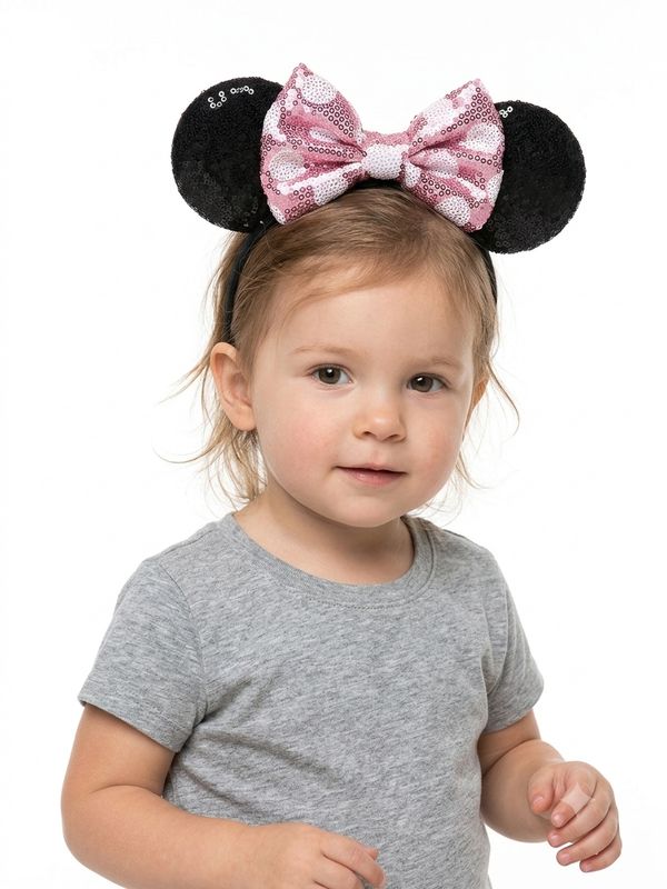 Diadema Minnie Mouse Baby Rosa