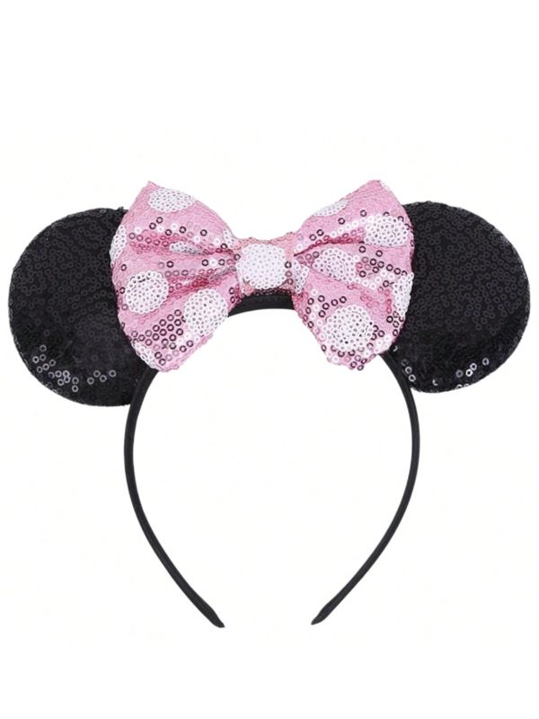 Diadema Minnie Mouse Baby Rosa