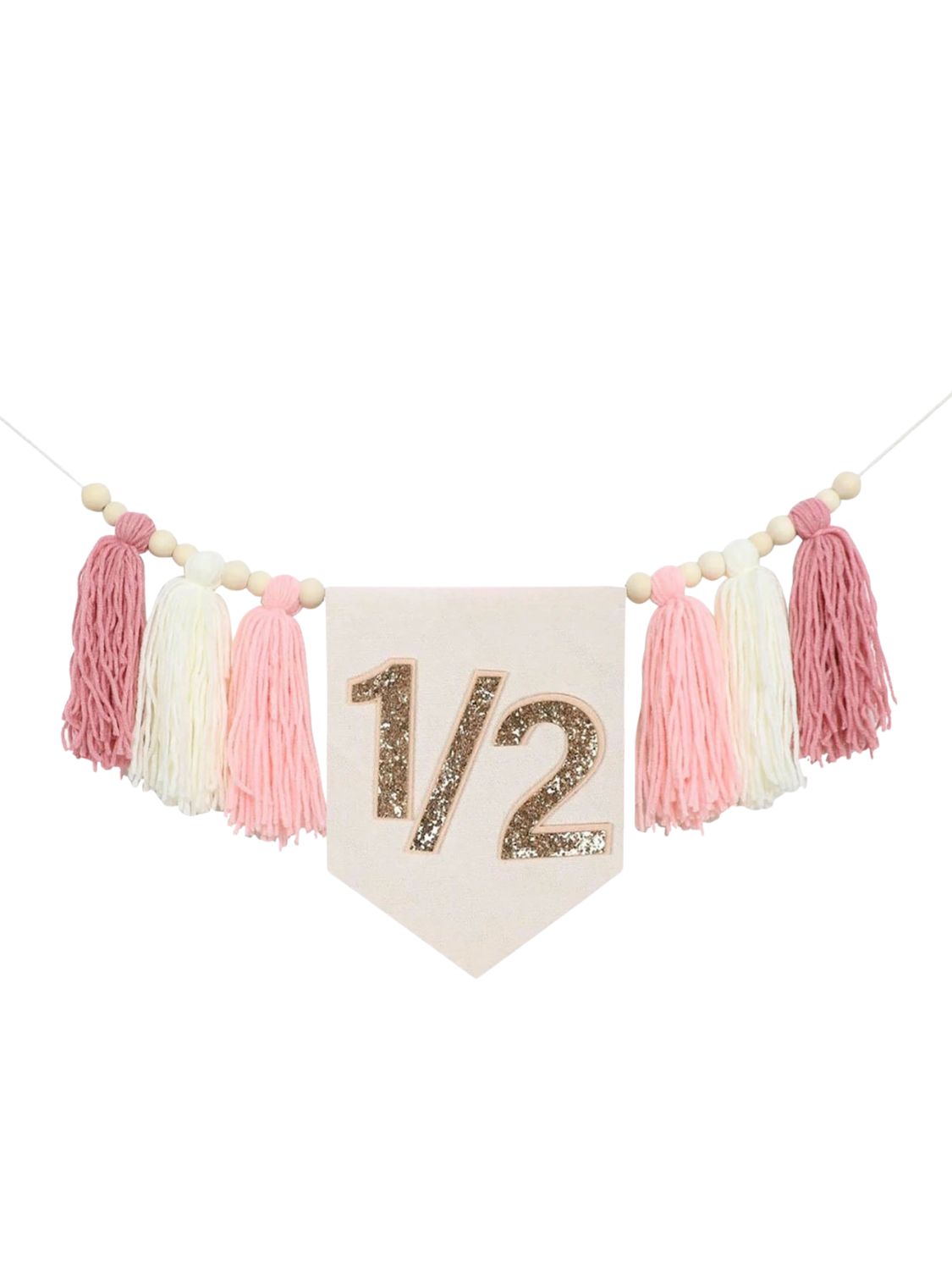 Guirnalda de Cumplemes #6 Meses Pink &amp; Gold