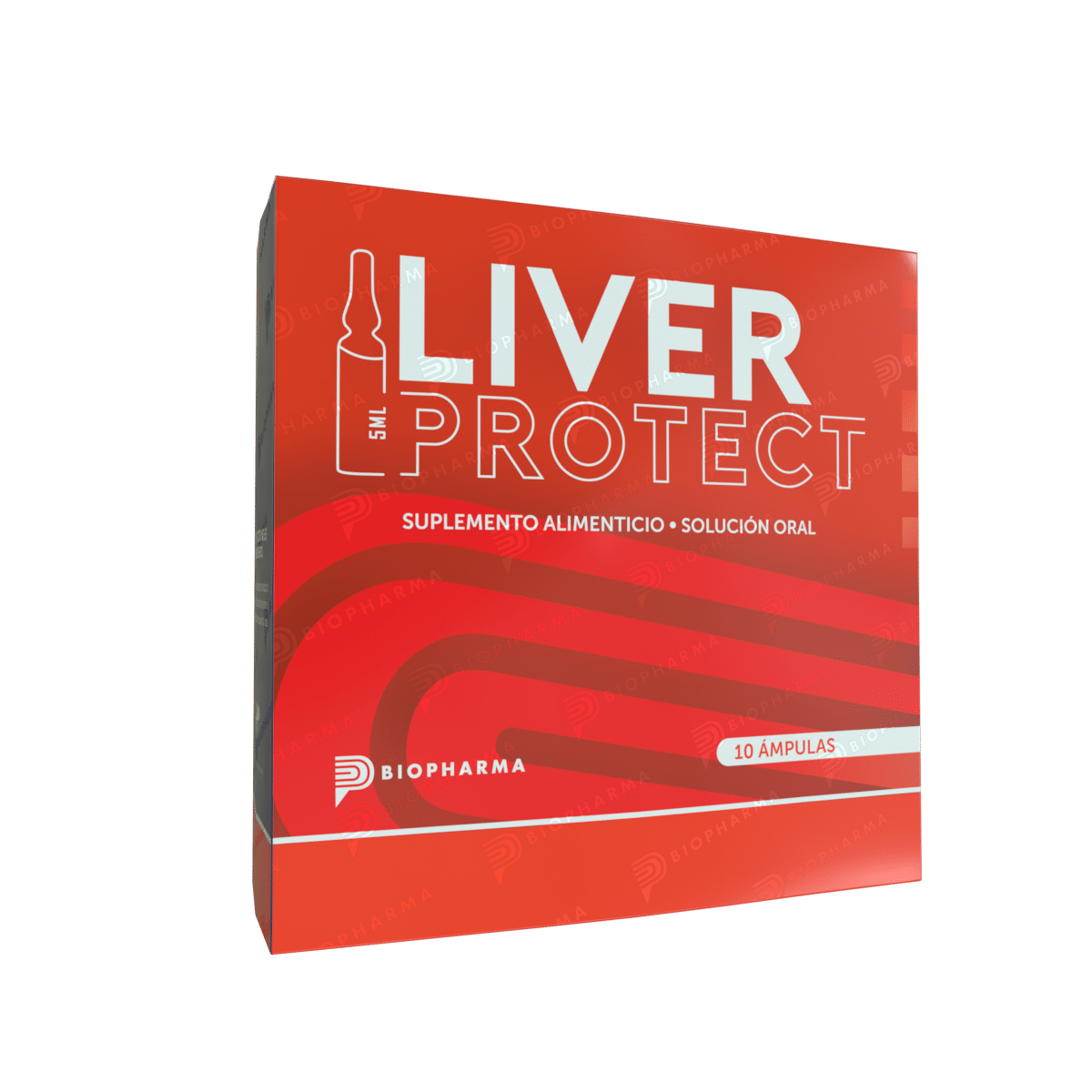 Liver Protect BIOPHARMA blister con 10 ámpulas orales.