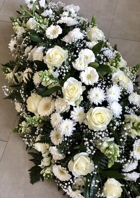 All White Main Coffin Tribute