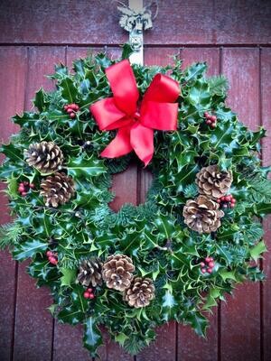 Christmas Holly Wreath
