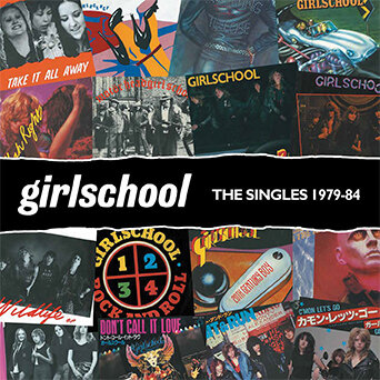 GIRLSCHOOL (LP) - The Singles 1979 - 84  (LP colour)