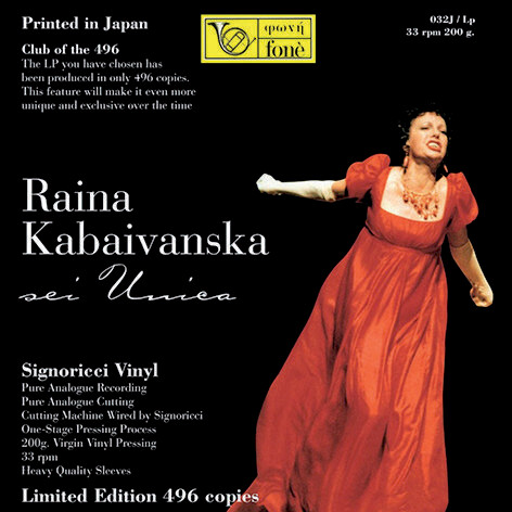 Raina Kabaivanska-Sei Unica (Lp 180gr.)
