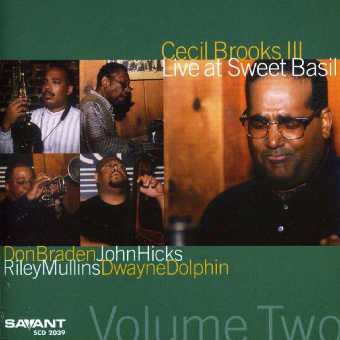 CECIL BROOKS III QUINTET - Live At Sweet Basil Vol.2