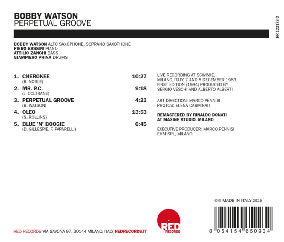 BOBBY WATSON - Perpetual Groove