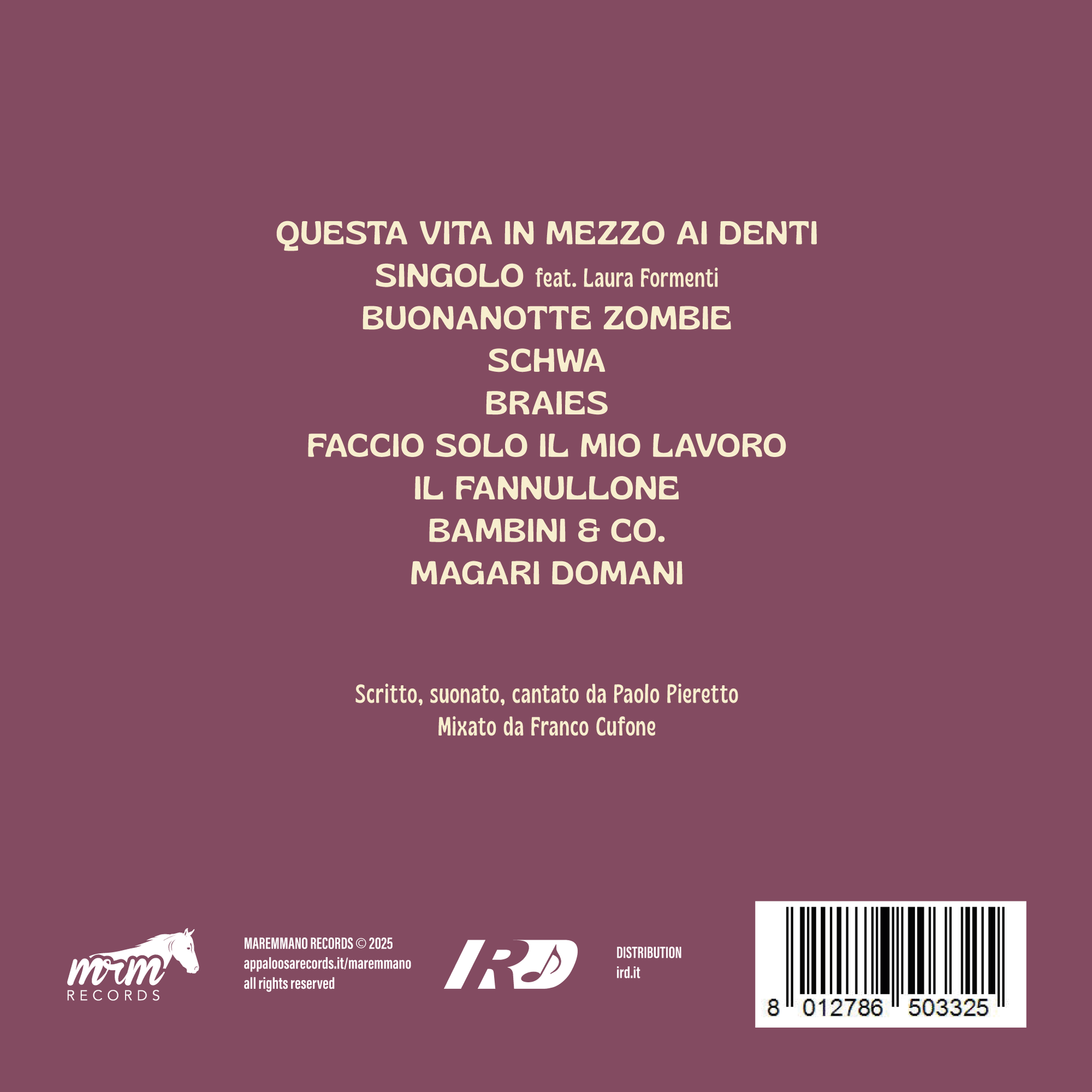 PAOLO PIERETTO – La gente vuole pezzi semplici