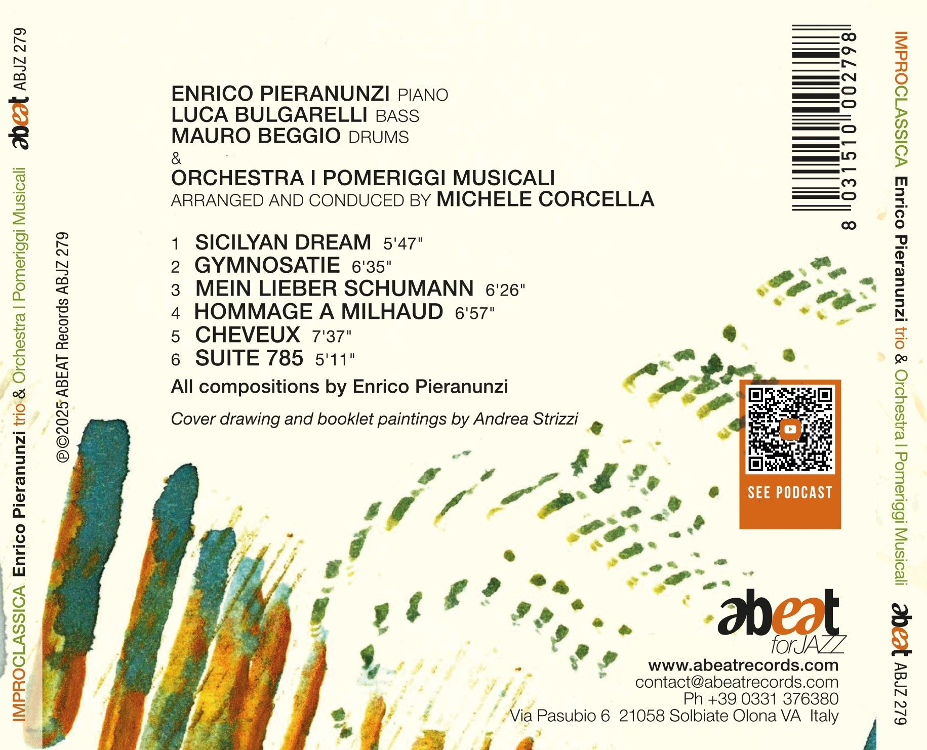 ENRICO PIERANUNZI TRIO & ORCHESTRA I POMERIGGI MUSICALI – Improclassica