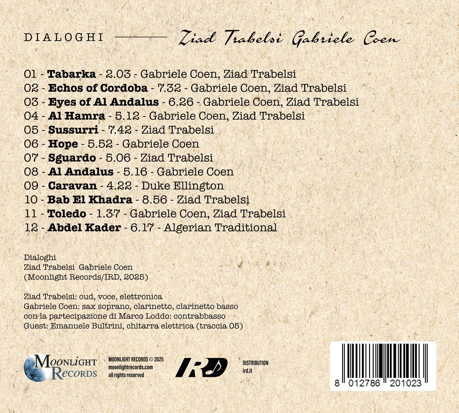 ZIAD TRABELSI, GABRIELE COEN – Dialoghi
