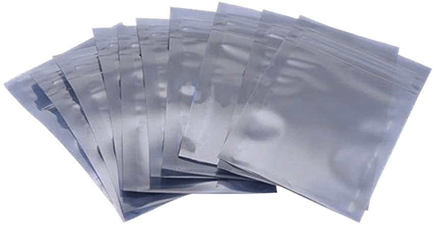 100Pcs ESD Metallic Shielding Resealable Antistatic Bags 6cmx9cm