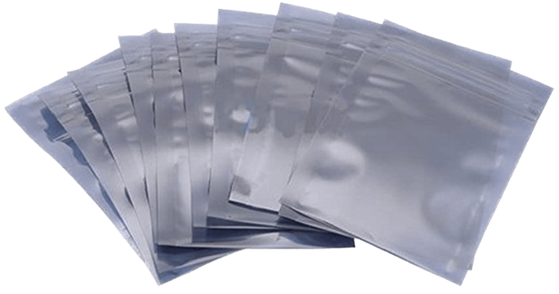 100Pcs ESD Metallic Shielding Resealable Antistatic Bags 6cmx9cm
