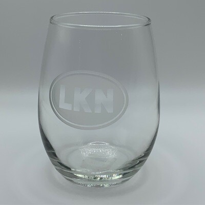 Glasses | Lake Norman Stemless Wine Glass | LKN