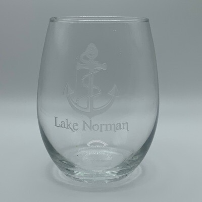 Glasses | Lake Norman Stemless Wine Glass | Anchor