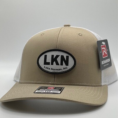 Lake Norman Hats | LKN Logo Hat | Tan Trucker