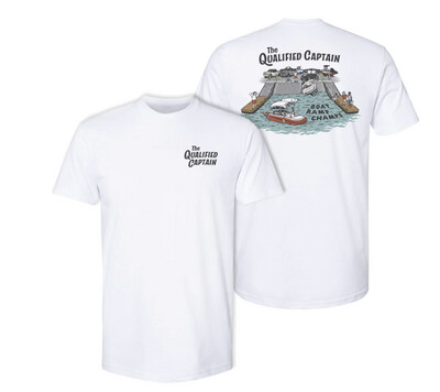 Qualified Captain | Boat Ramp Champ Tee | White