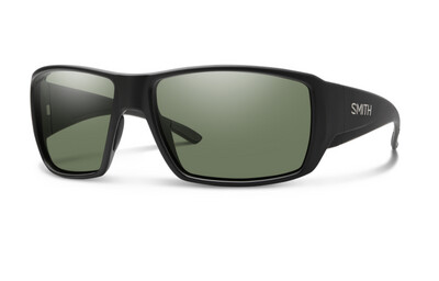 Smith Sunglasses | Guide's Choice | Matte Black + ChromaPop Polarized Gray Green Lens