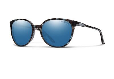 Smith Sunglasses | Cheetah | Sky Tortoise + ChromaPop Polarized Blue Mirror Lens