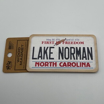Magnets | Swood | Lake Norman NC State License Plate
