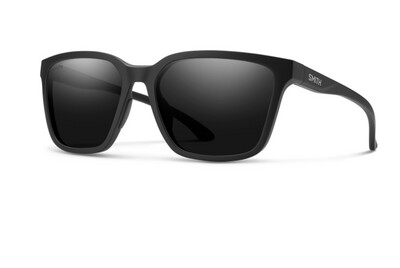 Smith Sunglasses | Shoutout | Matte Black + ChromaPop Polarized Black Lens