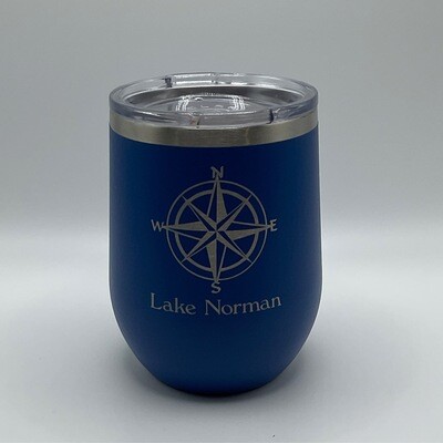 Tumblers | LKN Stainless Steel Wine Tumbler | Compass | Royal Blue