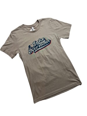 Lake Norman Shirts | Retro Lake Norman | Tan | Unisex T-Shirt