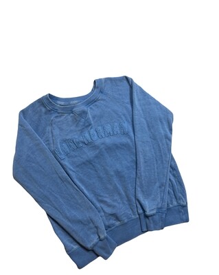 Lake Norman Shirts | Lake Norman Patch Twill | Light Blue | Women's Crew Sweatshirt