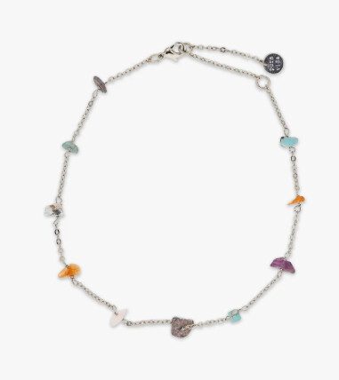Pura Vida | Rainbow Chip | Choker | Silver