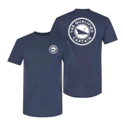 Qualified Captain Shirts & Hats | Qualified Tee | Navy & White