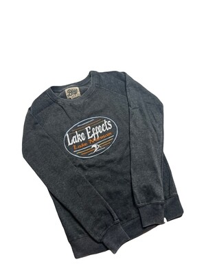 Lake Effects Shirts | Tie Down Wave | Charcoal | Unisex Crew Neck Sweatshirt