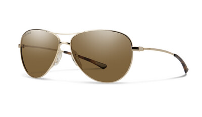 Smith Sunglasses | Langley | Gold + ChromaPop Polarized Brown Lens