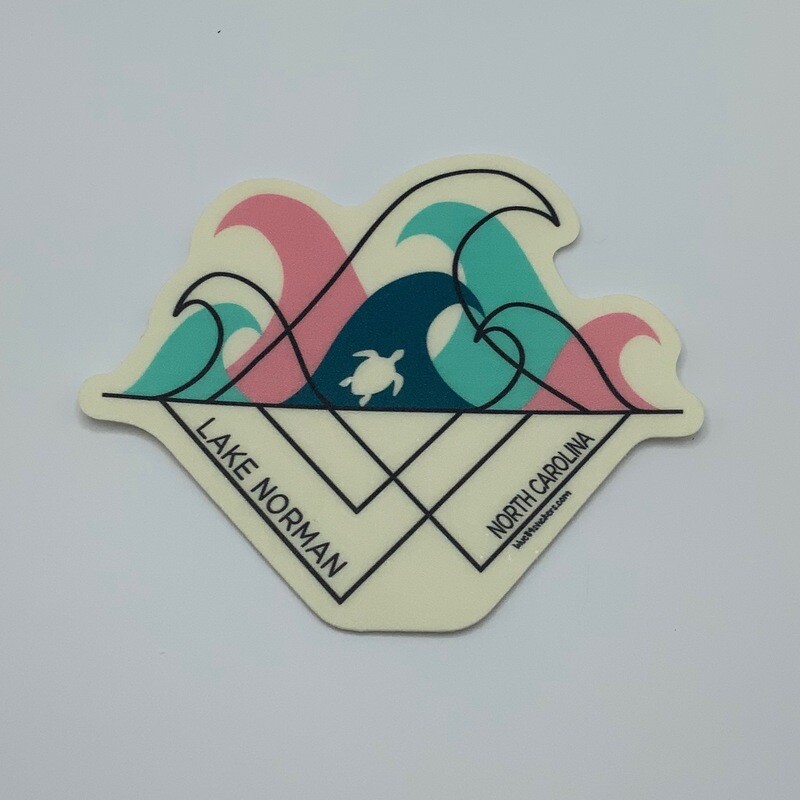 Lake Norman Stickers | Lake Norman | Wave &amp; Turtle