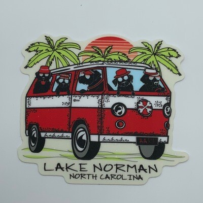 Lake Norman Stickers | Lake Norman | Black Labs in a Van