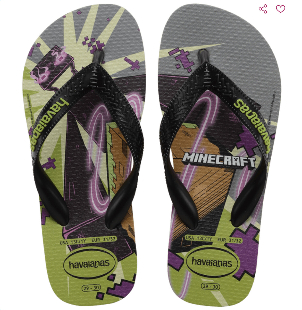 Havaianas | Kids Top Minecraft Flip Flops