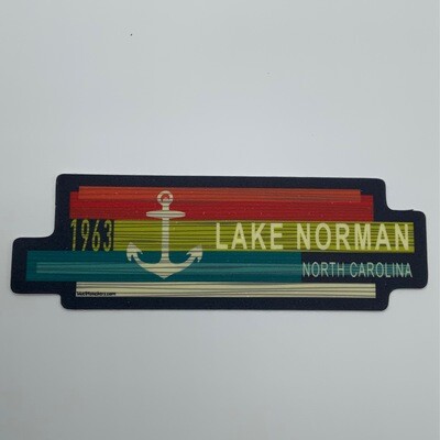 Lake Norman Stickers | Lake Norman | Rainbow & Anchor