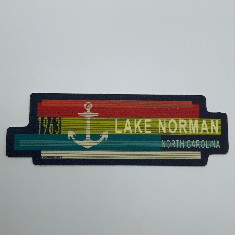 Lake Norman Stickers | Lake Norman | Rainbow &amp; Anchor