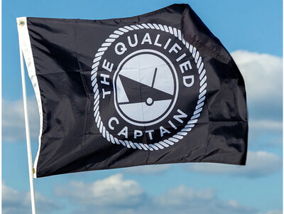 Qualified Captain Shirts & Hats | Nautical Flag 12x18