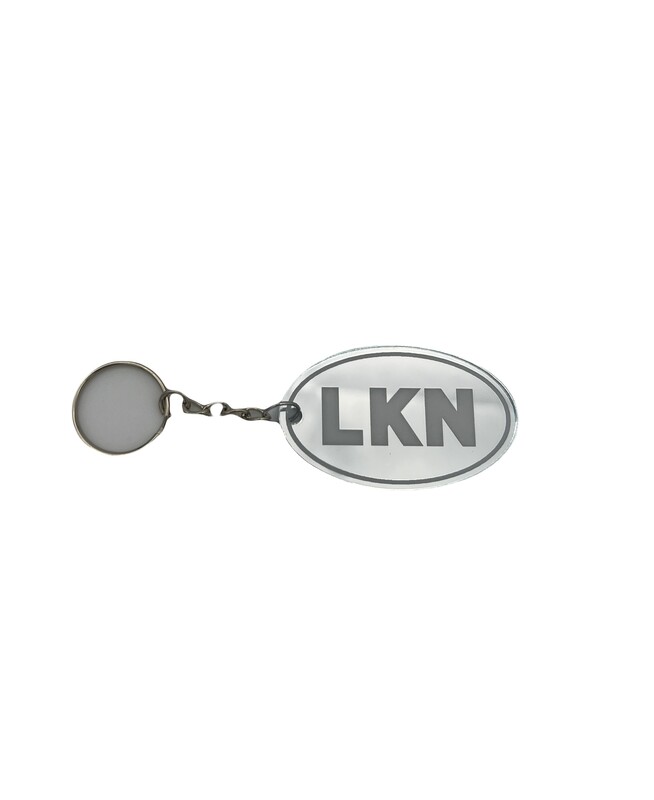 Lake Norman Keychains | LKN | Mirrored White