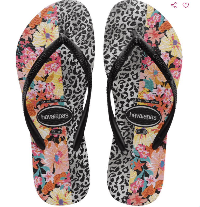 Havaianas | Mixed Print Sandal | Black