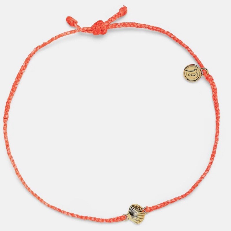 Pura Vida | Scallop Charm | Anklet | Strawberry