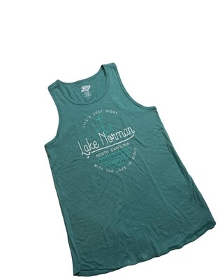 Lake Norman Shirts | Life's Just Right | Lagoon | Women's Racer Tank