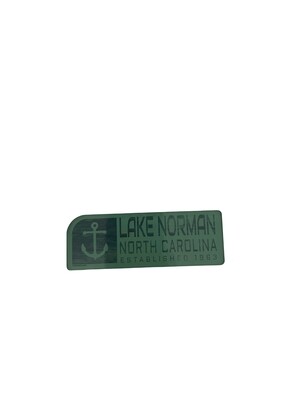 Lake Norman Magnets | Lake Norman Rectangle | Green Anchor