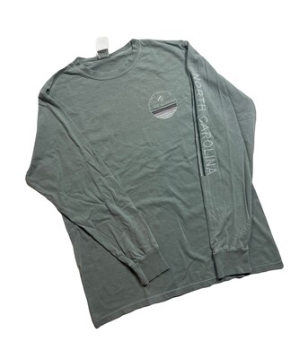 Lake Effects Shirts | Dunkin Wave | Pale Sage | Unisex Long Sleeve