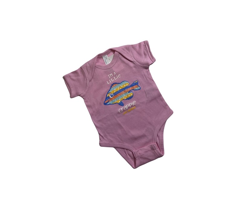 Lake Norman Kids | I&#39;m A Little Crappie | Pink | Infant Onesie