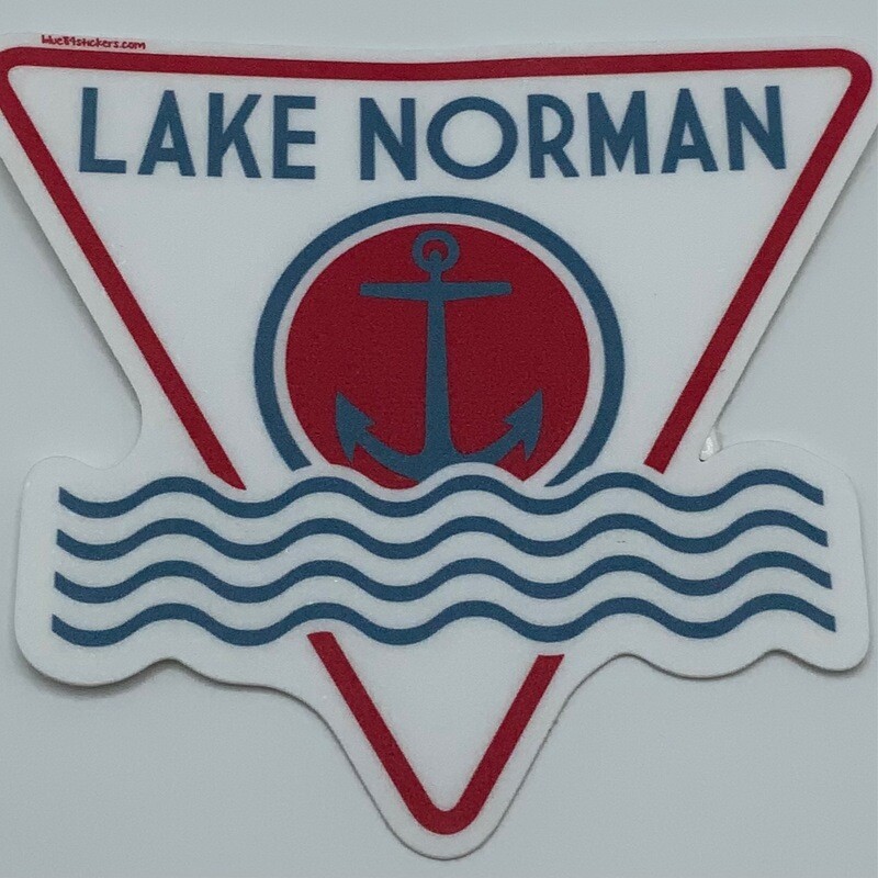 Lake Norman Stickers | Lake Norman | Anchor &amp; Wave
